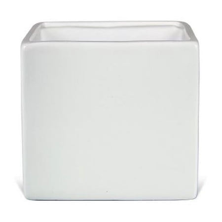 White Square Planter