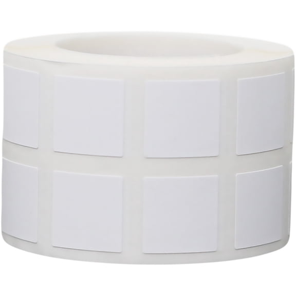 White Square Stickers | 0.5" Inch Square | 1000 Pack