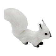 White Squirrel Stuffed Animal Plush Toys with Fluffy Tail and Details, 1 Piece, White, for Nature Lovers