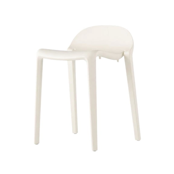 White Stackable Bar Stools, Modern Design, Lightweight, Durable Construction