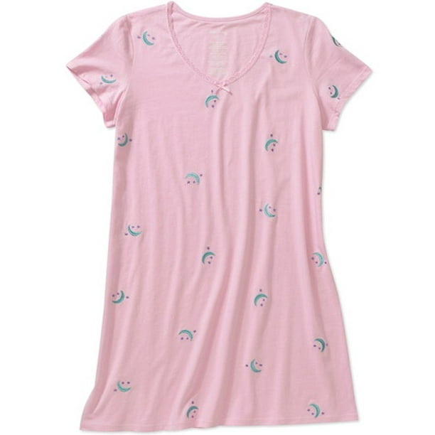 White Stag Knit Lace-trim Sleep Shirt - Walmart.com