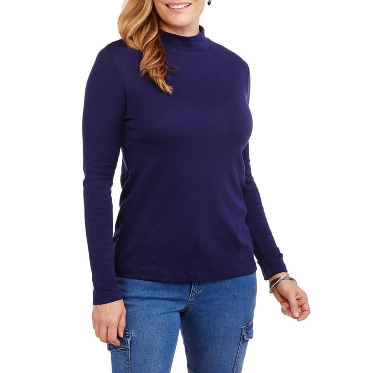 White stag women's mock turtleneck store