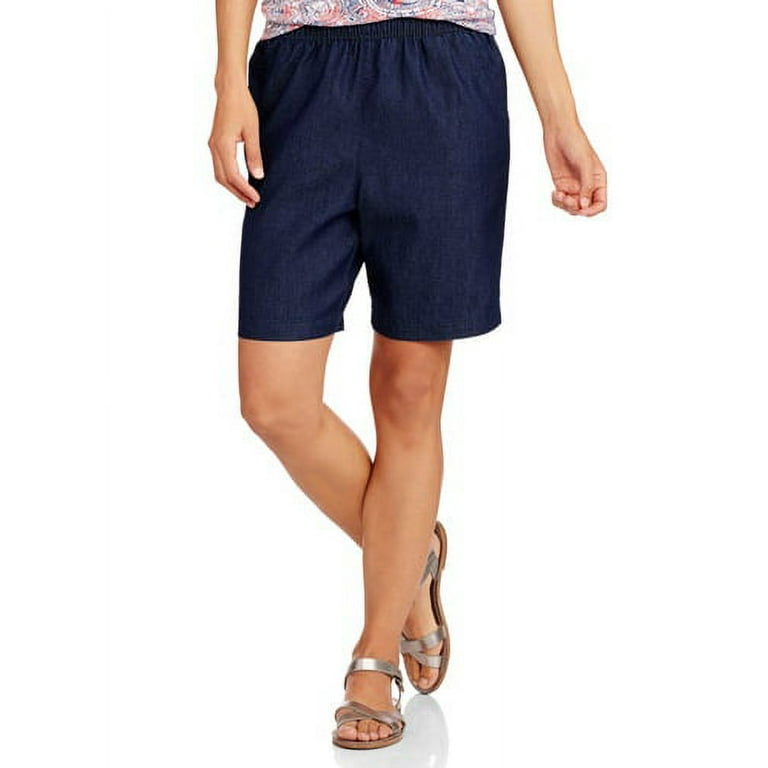 White Stag Pull On Elastic Waist Short Womens Multiple Colors
