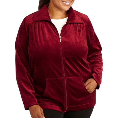 White velour shop jacket