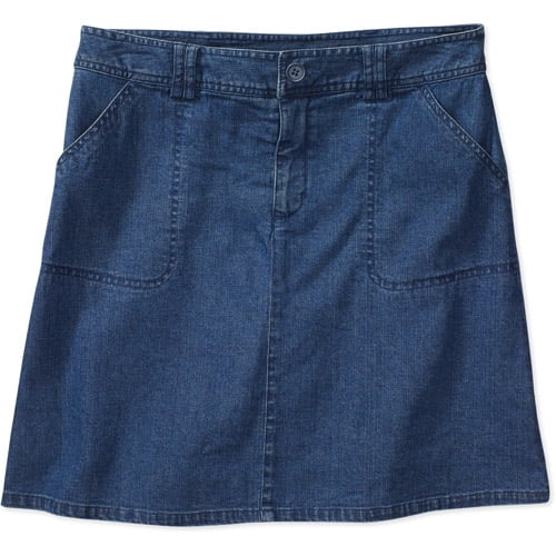 White stag denim skort top