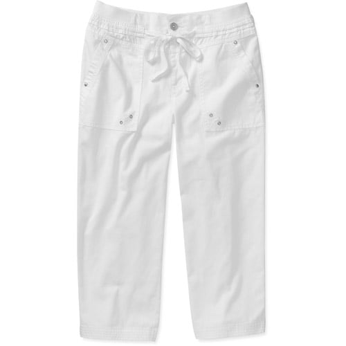 White stag drawstring capri pants shop