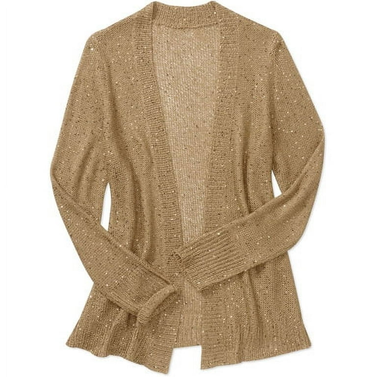 White Stag Women s Open Metallic Cardigan Walmart