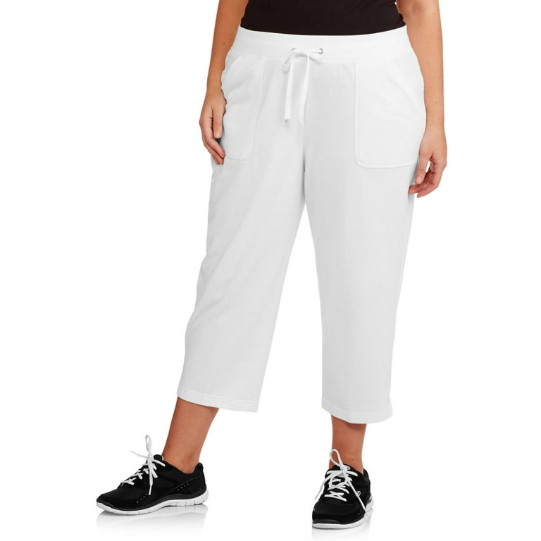 White Stag Women s Plus Size Basic Capri Pants Walmart