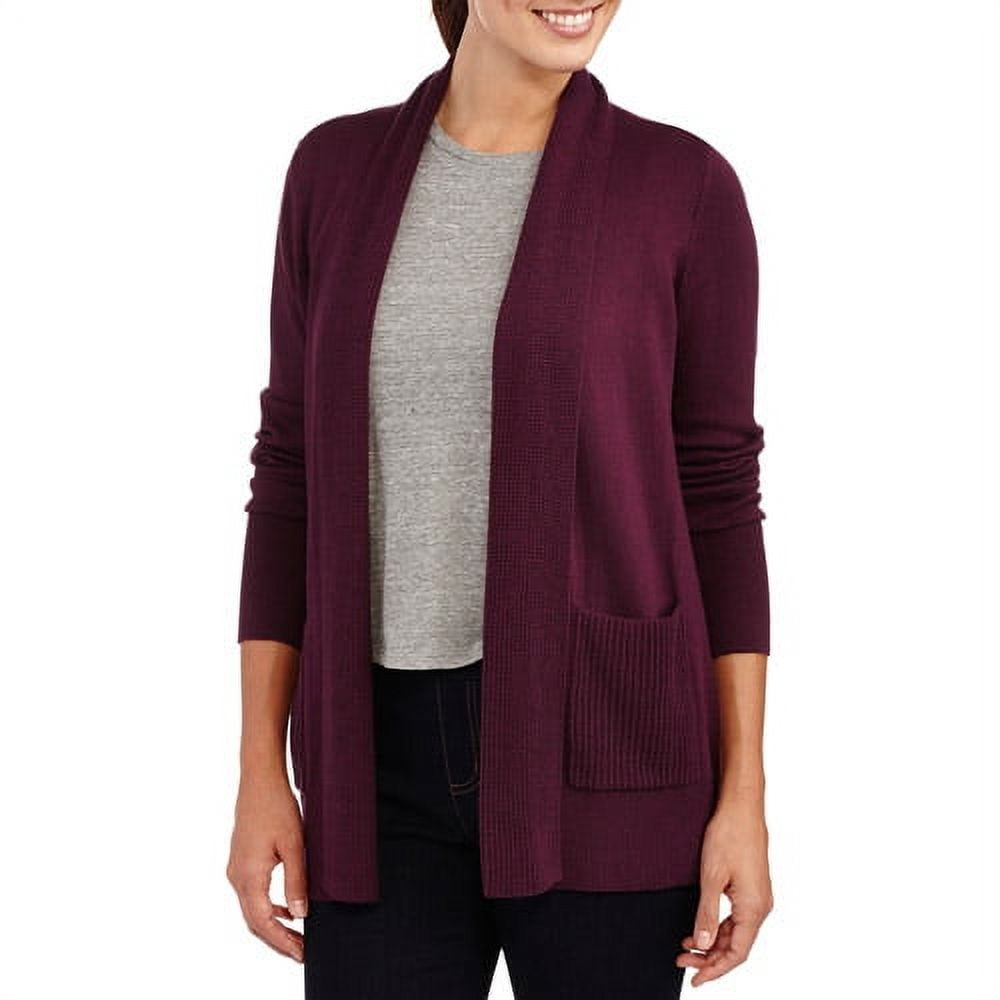 White Stag Women's Shaker Trim Cardigan - Walmart.com