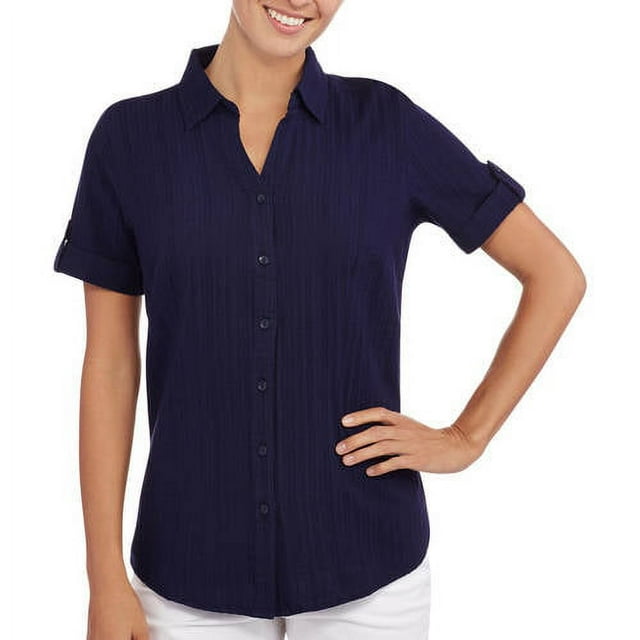 White Stag Women's Short Sleeve Camp Shirt