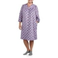 thumbnail image 1 of White Stag Women's and Women's Plus Micro Fleece Zip Front Breakfast Robe (Sizes S-3X), 1 of 2