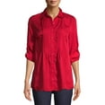 thumbnail image 1 of White Stag Womens Pleated Woven Blouse, 1 of 6