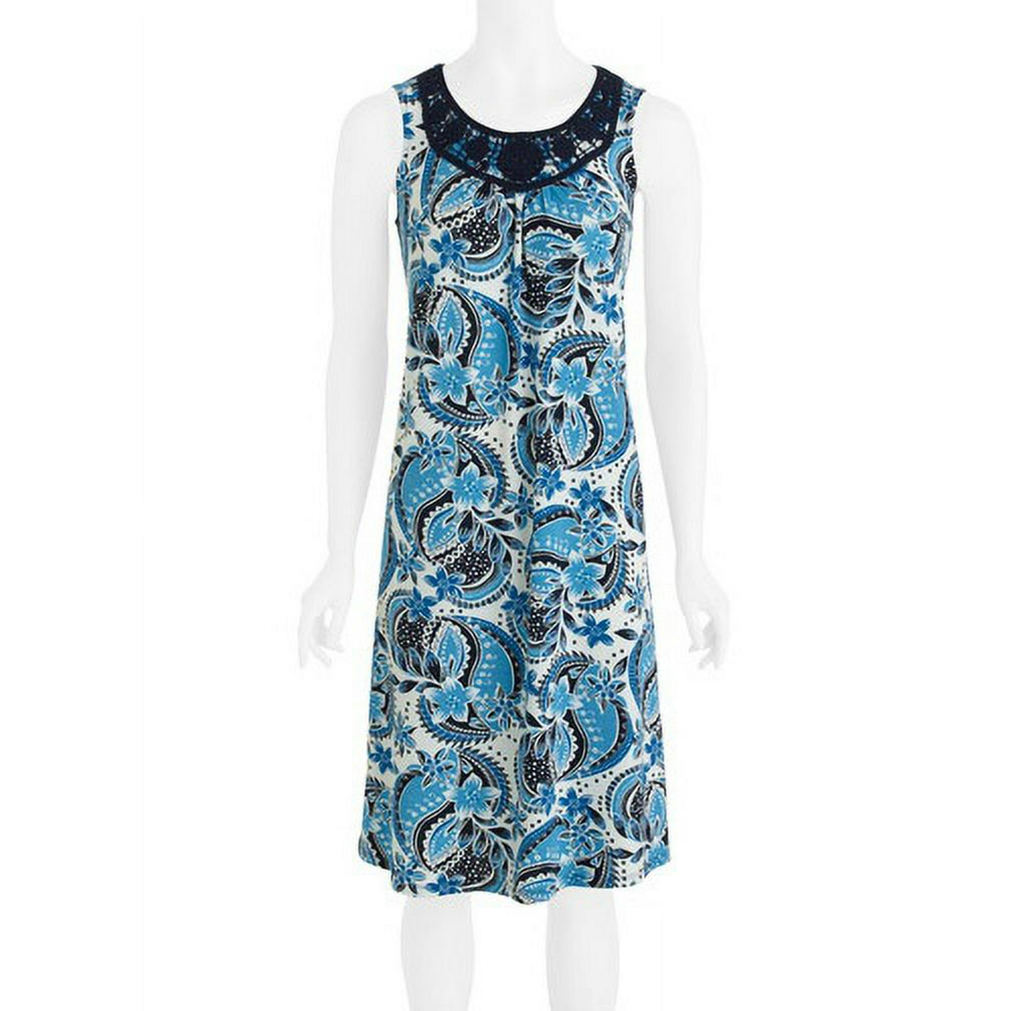 White Stag - Womens Printed Sleeveless Dress - Walmart.com