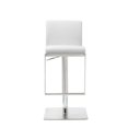 thumbnail image 1 of White Stainless Steel Bar Stool - 16.5 x 18 x 31-41 in., 1 of 1