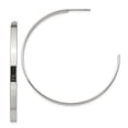 thumbnail image 1 of White Stainless Steel Earring C-Hoop Women'S 42 mm 3, 1 of 4