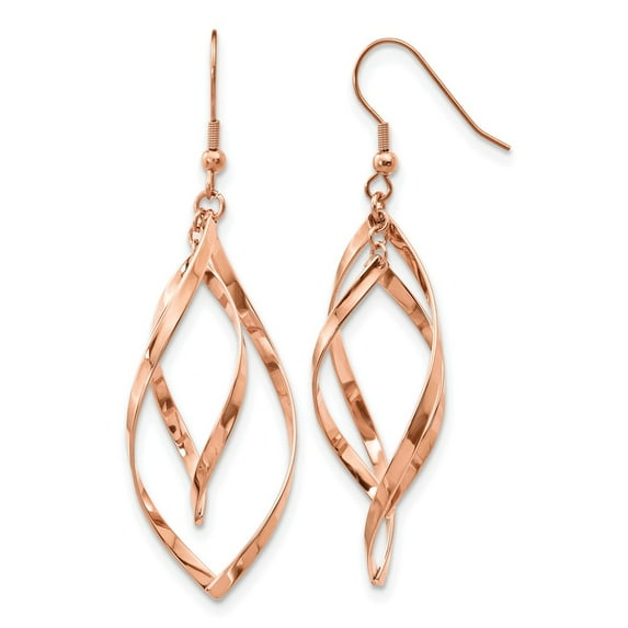 White Stainless Steel Earring Drop & Dangle Women'S 66.53 mm 23.82