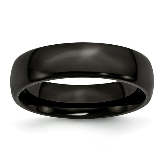 White Stainless Steel Ring Band Wedding Standard Domed