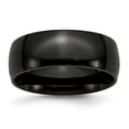 thumbnail image 1 of White Stainless Steel Ring Band Wedding Standard Domed, 1 of 6