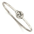 thumbnail image 1 of White Stainless Steel bracelet Bangle 2.85 mm Polished Love Knot, 1 of 3