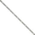 thumbnail image 1 of White Stainless Steel bracelet Chain style Figaro 8 in 6.3 mm, 1 of 3