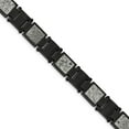 thumbnail image 1 of White Stainless Steel bracelet Contemporary Sedimentary Rock 8.5 in 13.1 mm, 1 of 4