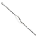 thumbnail image 1 of White Stainless Steel bracelet Fancy 7 in 4 mm Polished and Twisted, 1 of 3