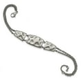 thumbnail image 1 of White Stainless Steel bracelet Fancy Textured 7 in, 1 of 3