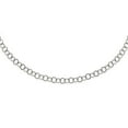 thumbnail image 1 of White Stainless Steel chain 30 in 6 mm Polished 6MM Circle Link Necklace, 1 of 2