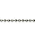 thumbnail image 1 of White Stainless Steel necklace Ball (Beaded) chain Men's 24 in 5 mm, 1 of 3