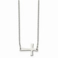 thumbnail image 1 of White Stainless Steel necklace with pendant 16.75 in 2 mm, 1 of 3