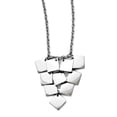 thumbnail image 1 of White Stainless Steel necklace with pendant 18.5 in 3 mm, 1 of 3