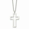 thumbnail image 1 of White Stainless Steel necklace with pendant Men's 17.5 in, 1 of 3