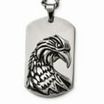 thumbnail image 1 of White Stainless Steel necklace with pendant Men's 22 in 26.8 mm, 1 of 4