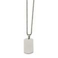 thumbnail image 1 of White Stainless Steel necklace with pendant Men's 24 in 21.64 mm, 1 of 5