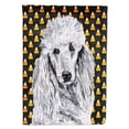 thumbnail image 1 of White Standard Poodle Candy Corn Halloween Garden Flag, 1 of 2