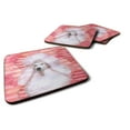 thumbnail image 1 of White Standard Poodle Love Foam Coaster Set of 4 Red, 1 of 3