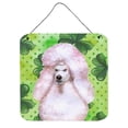 thumbnail image 1 of White Standard Poodle St Patricks Wall or Door Hanging Prints, 1 of 1