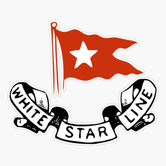 White Star Line Ocean Liner Design Sticker