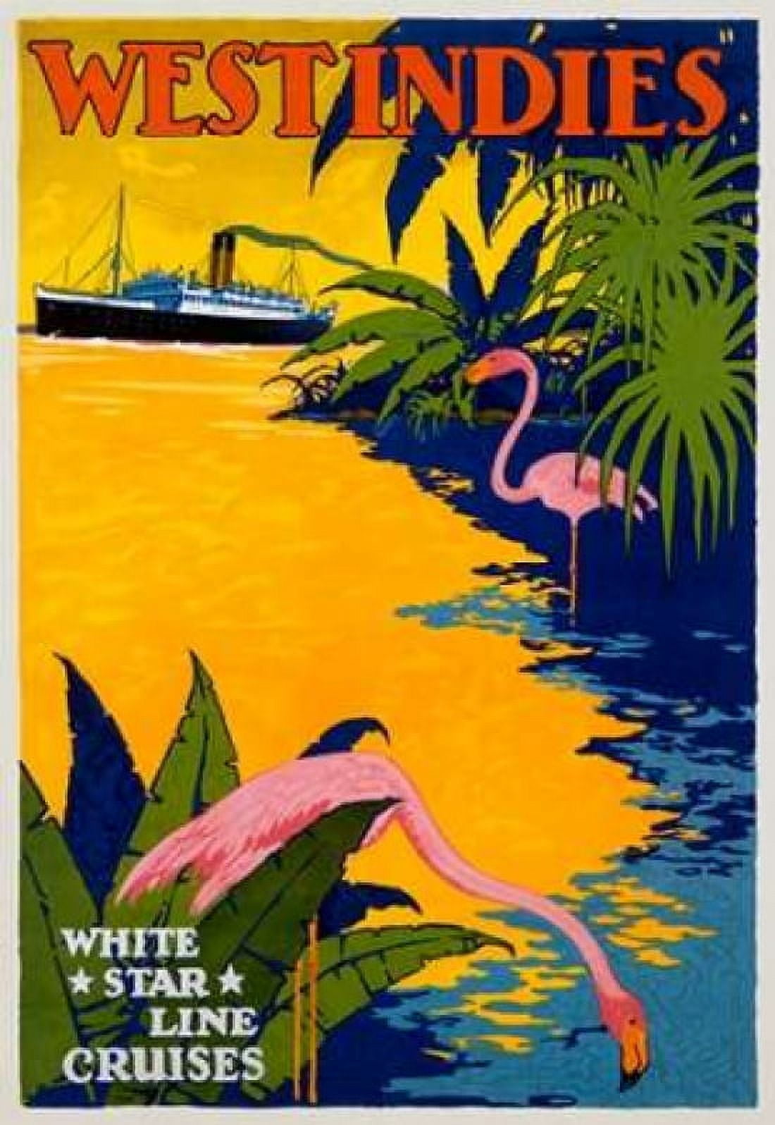 White Star LineWest Indies Canvas Art - Unknown (20 x 28)