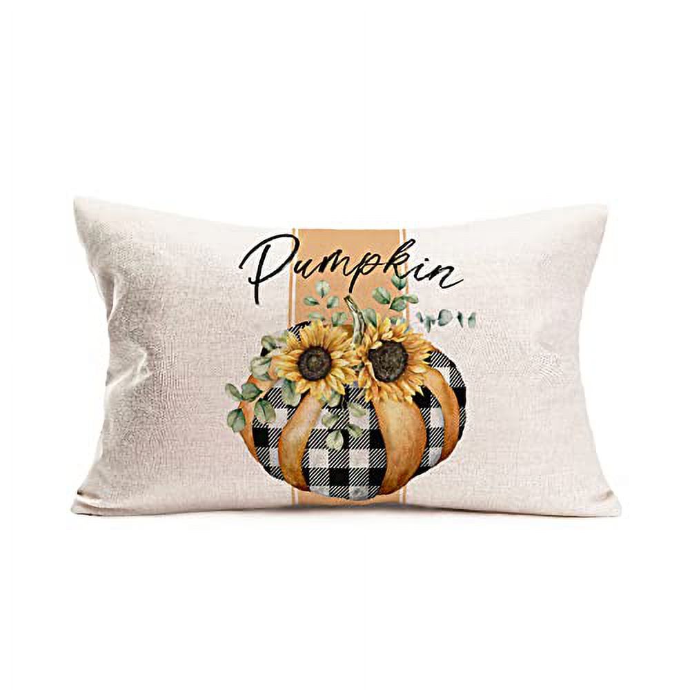 White Star Lumbar Throw Pillow Covers Abstract USA Design on The Navy