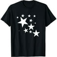 thumbnail image 1 of White Stars Star-Pattern-Design Costume Gift Men Women Kids T-Shirt, 1 of 4