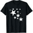thumbnail image 1 of White Stars Star-Pattern-Design Costume Gift Men Women Kids T-Shirt, 1 of 4