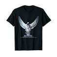thumbnail image 1 of White Statue Of An Angel Of Death In A Greek Temple Black T-Shirt, 1 of 5