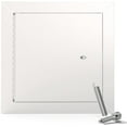 White Steel Access Panel for Drywall with Automatic Springbolt Lock