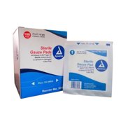 White Sterile Gauze Pads 3"X3" (7.6cm X 7.6cm) Latex-Free - 200 Pcs (MS-42130)