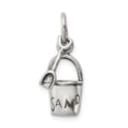 thumbnail image 1 of White Sterling Silver Charm Pendant 14 mm 7 Antiqued Sand Bucket And Shovel, 1 of 3