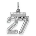 thumbnail image 1 of White Sterling Silver Charm Pendant 27 Diamond-Cut 20 mm 14, 1 of 2