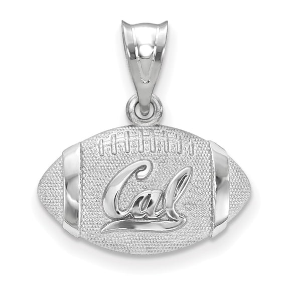 White Sterling Silver Charm Pendant California NCAA University Of Berkeley 19 mm 17