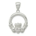 thumbnail image 1 of White Sterling Silver Charm Pendant Claddagh, 1 of 2