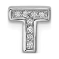 thumbnail image 1 of White Sterling Silver Charm Pendant Cubic Zirconia CZ Clear, 1 of 4